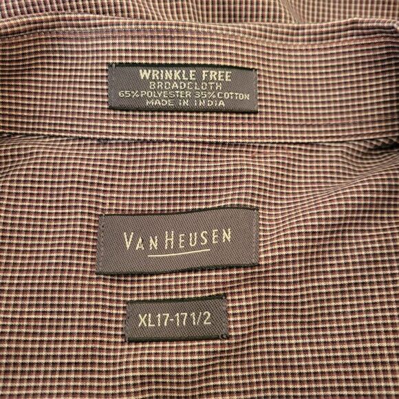 Van Heusen Men's Wrinkle Free Short Sleeve Button Down Shirt (Size XL) - Picture 5 of 6